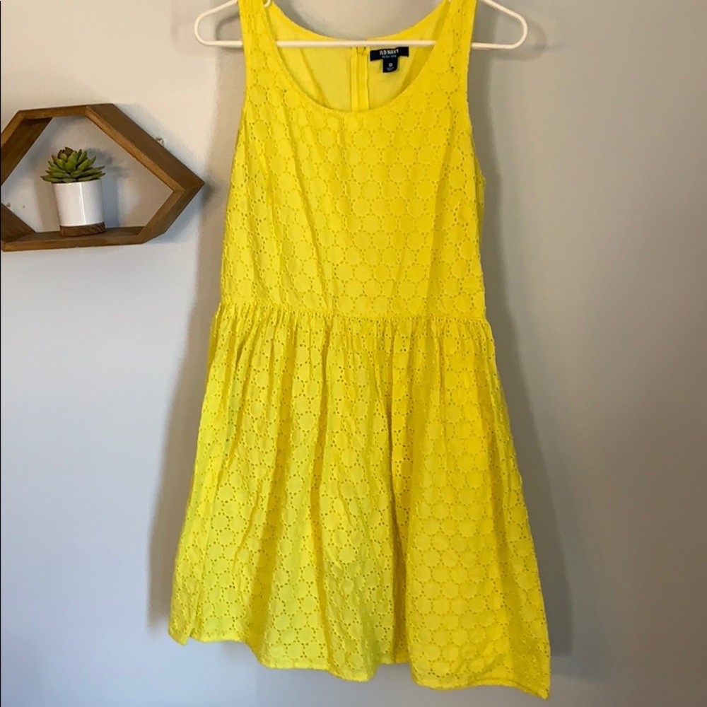 Old navy bright yellow dress